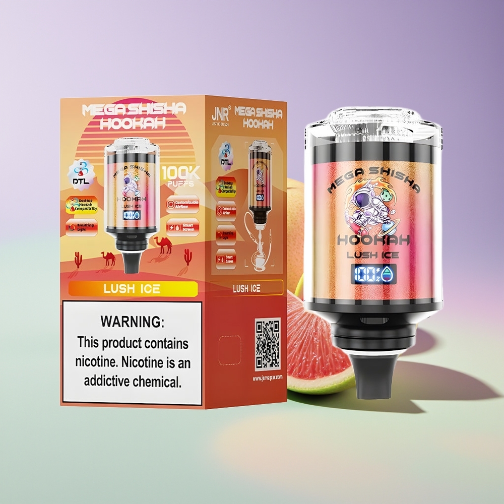 Wholesale Finland JNR Mega Shisha Hookah 100K Lush Ice (Jäätynyt Marjamehu)