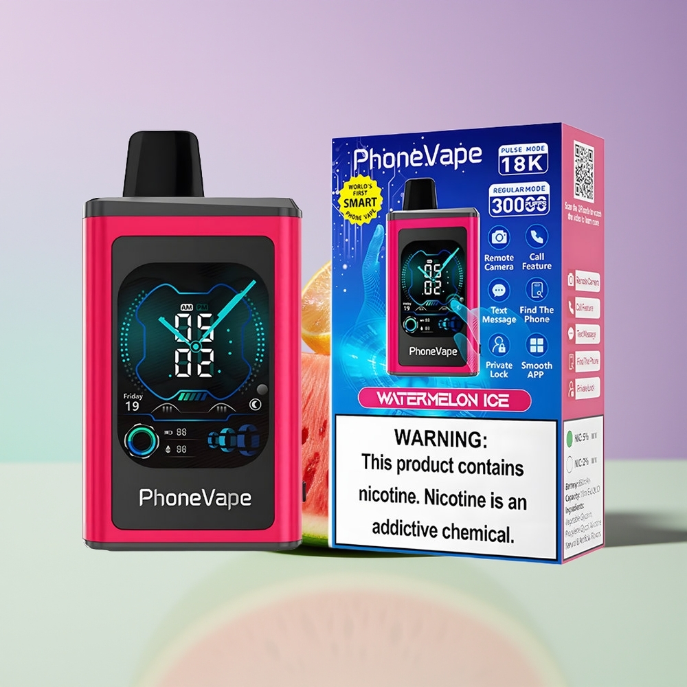 Wholesale Finland JNR PhoneVape 30000 Pussit Kertakäyttöinen Höyrystin Vesimeloni Jää