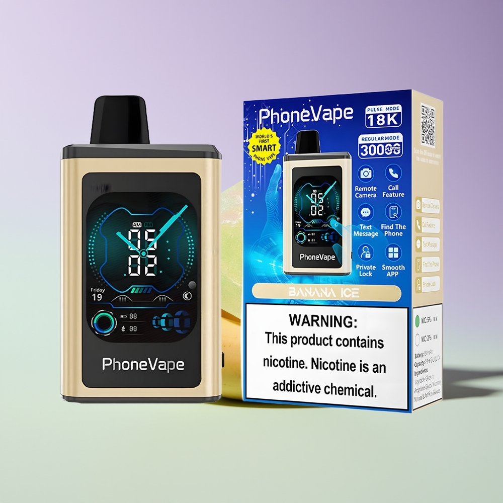 Wholesale Finland JNR PhoneVape 30000 puffs App Controlled Banaanijää