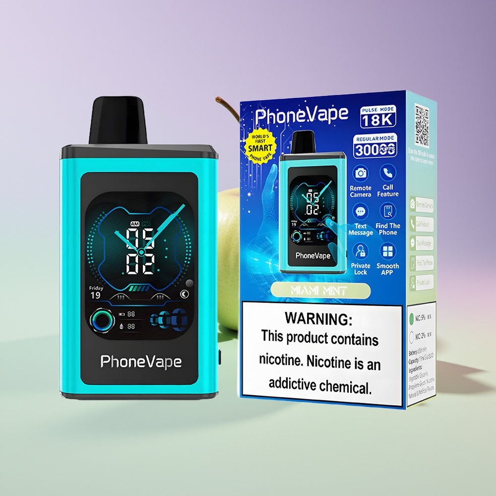 Wholesale Finland JNR PhoneVape 30000 puffs Miami Mint 5%