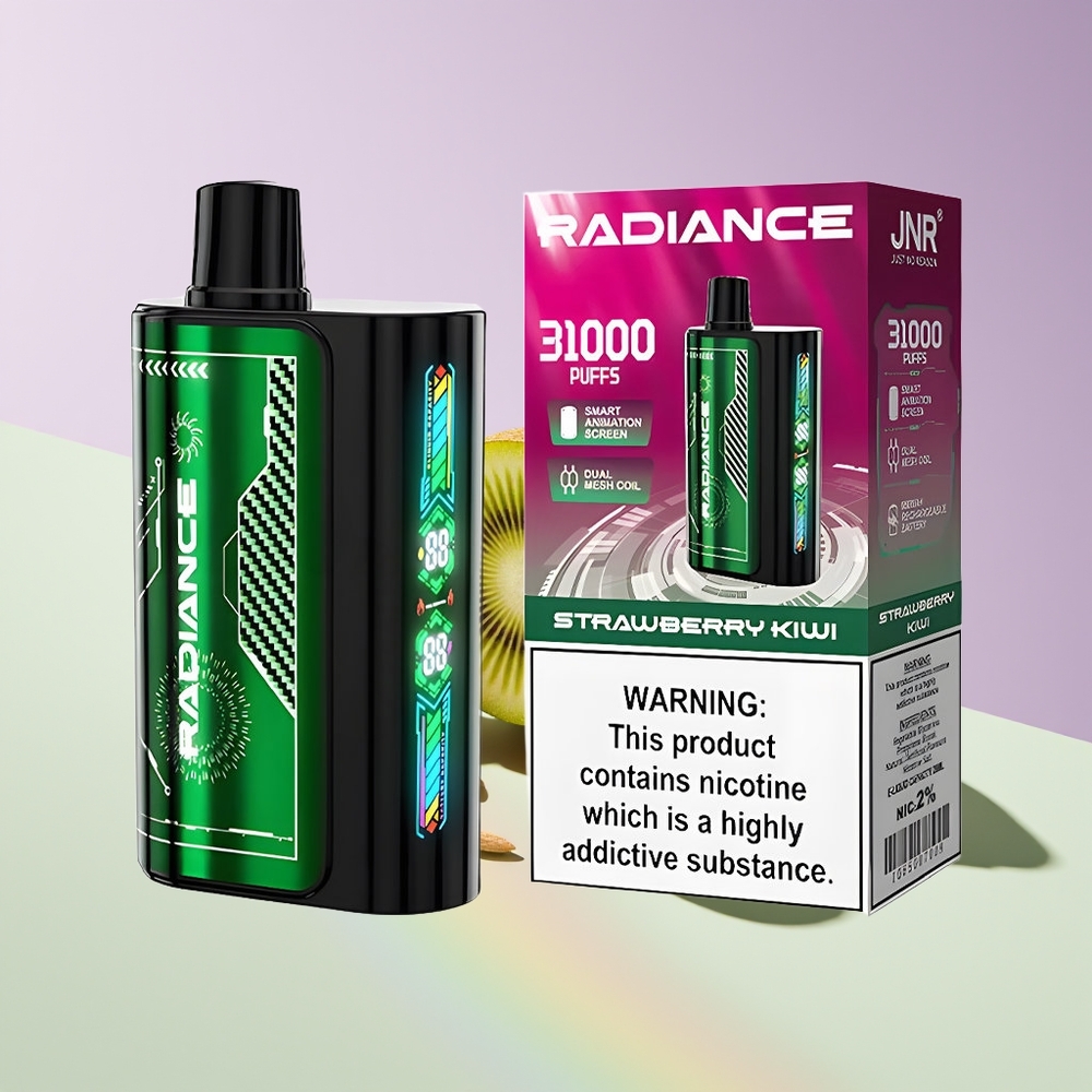 Wholesale Finland JNR Radiance 31000 Puhallus Kertakäyttöinen Höyrystin Mansikka Kiivi