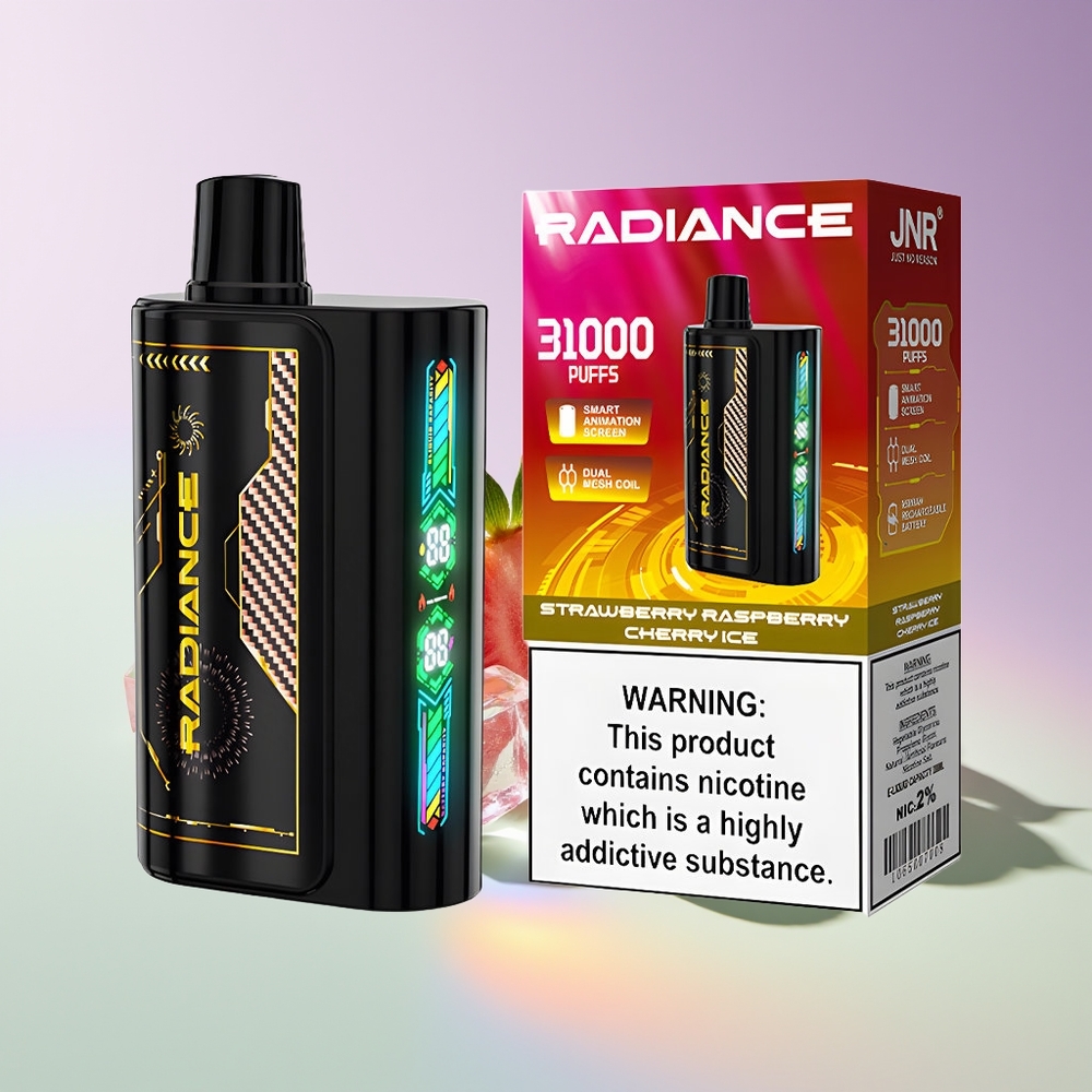 Wholesale Finland JNR Radiance 31000 Puhallus Kertakäyttöinen Höyrystin Mansikka Vadelma Kirsikka Jää