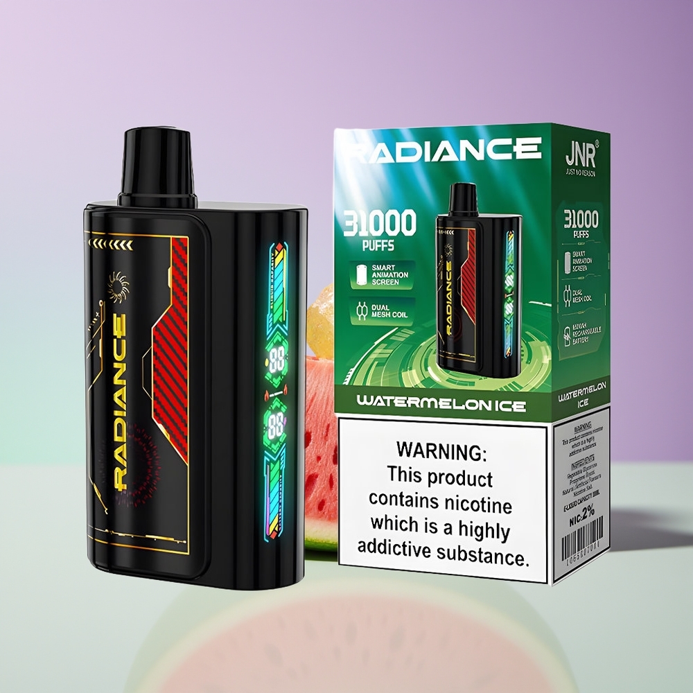 Wholesale Finland JNR Radiance 31000 Puhallusta Vesimeloni-Jää Kertakäyttöinen Höyrystin