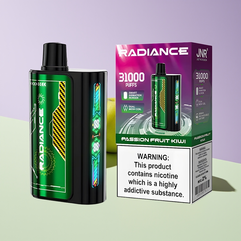 Wholesale Finland JNR Radiance 31000 Pussit Kertakäyttöinen Höyrystin Passiohedelmä Kiivi