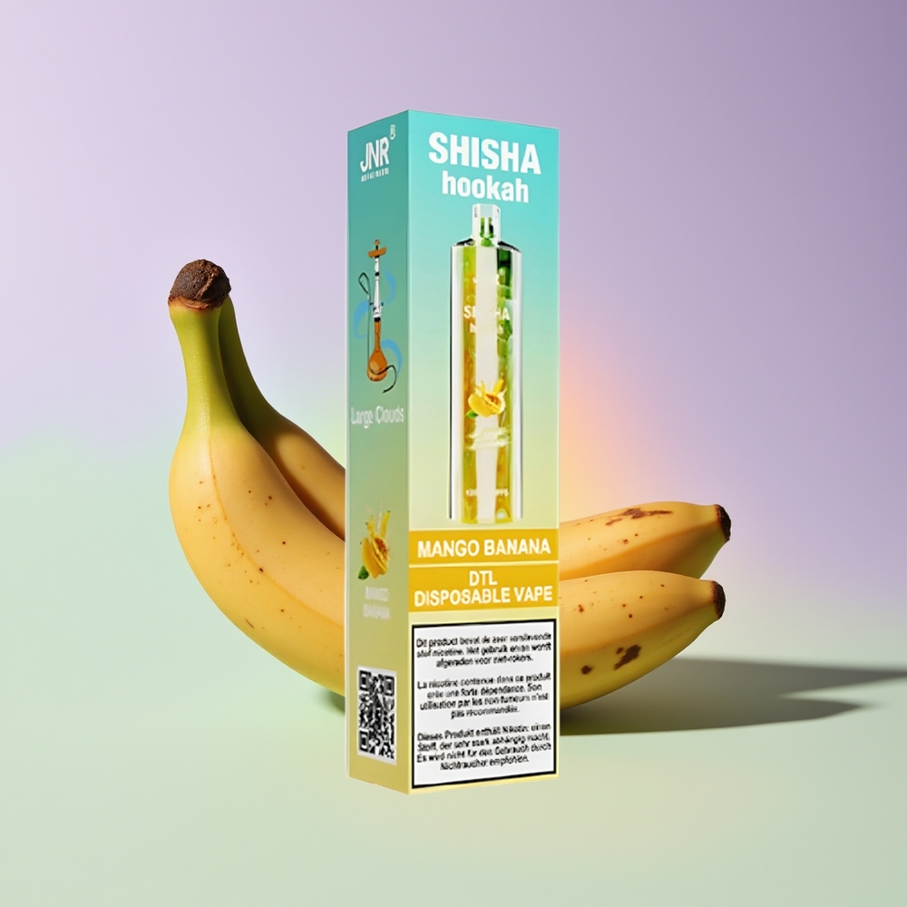 Wholesale Finland JNR Shisha Hookah 12000 Puffs Mango Banaani