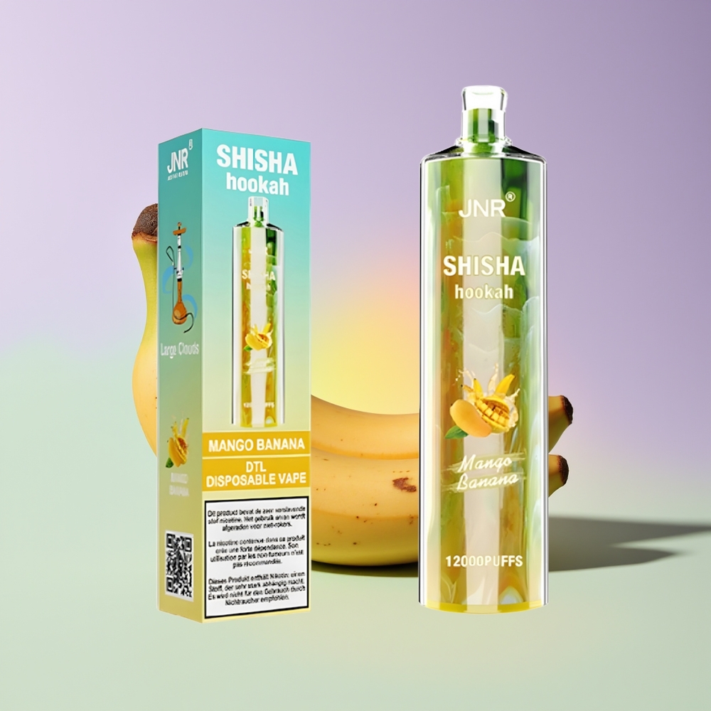Wholesale Finland JNR Shisha Hookah 12000 Puffs Mango Banaani