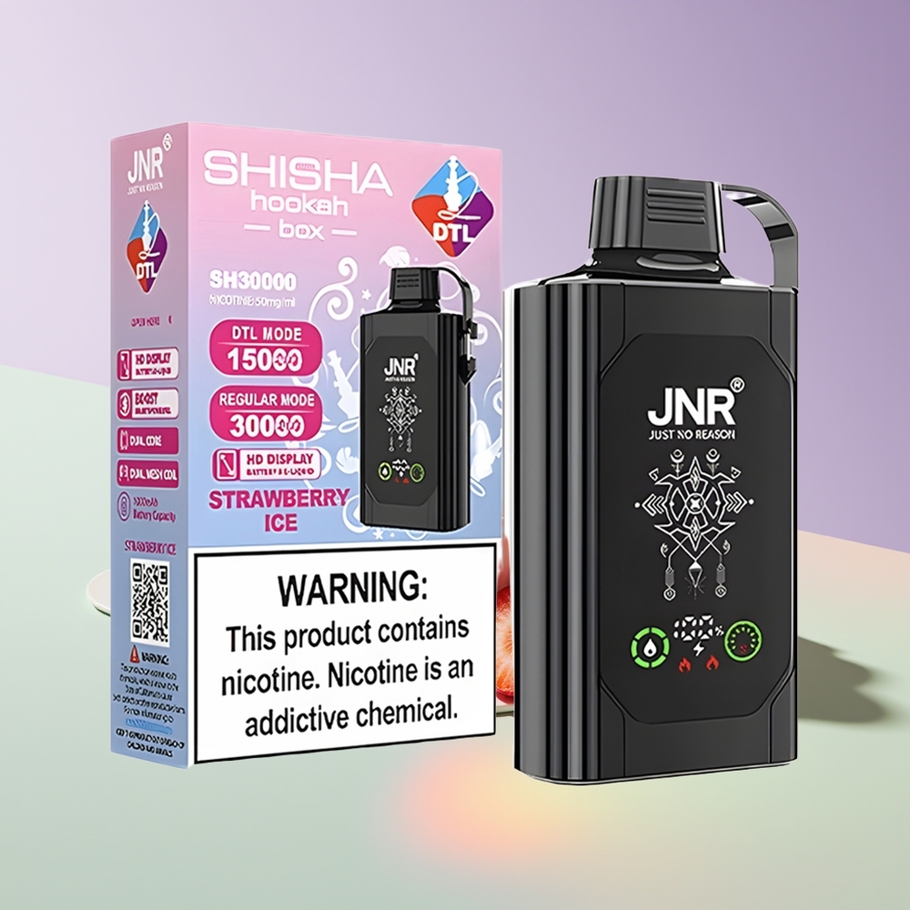 Wholesale Finland JNR Shisha Hookah Box 20500 Puffs Mansikka-Jää