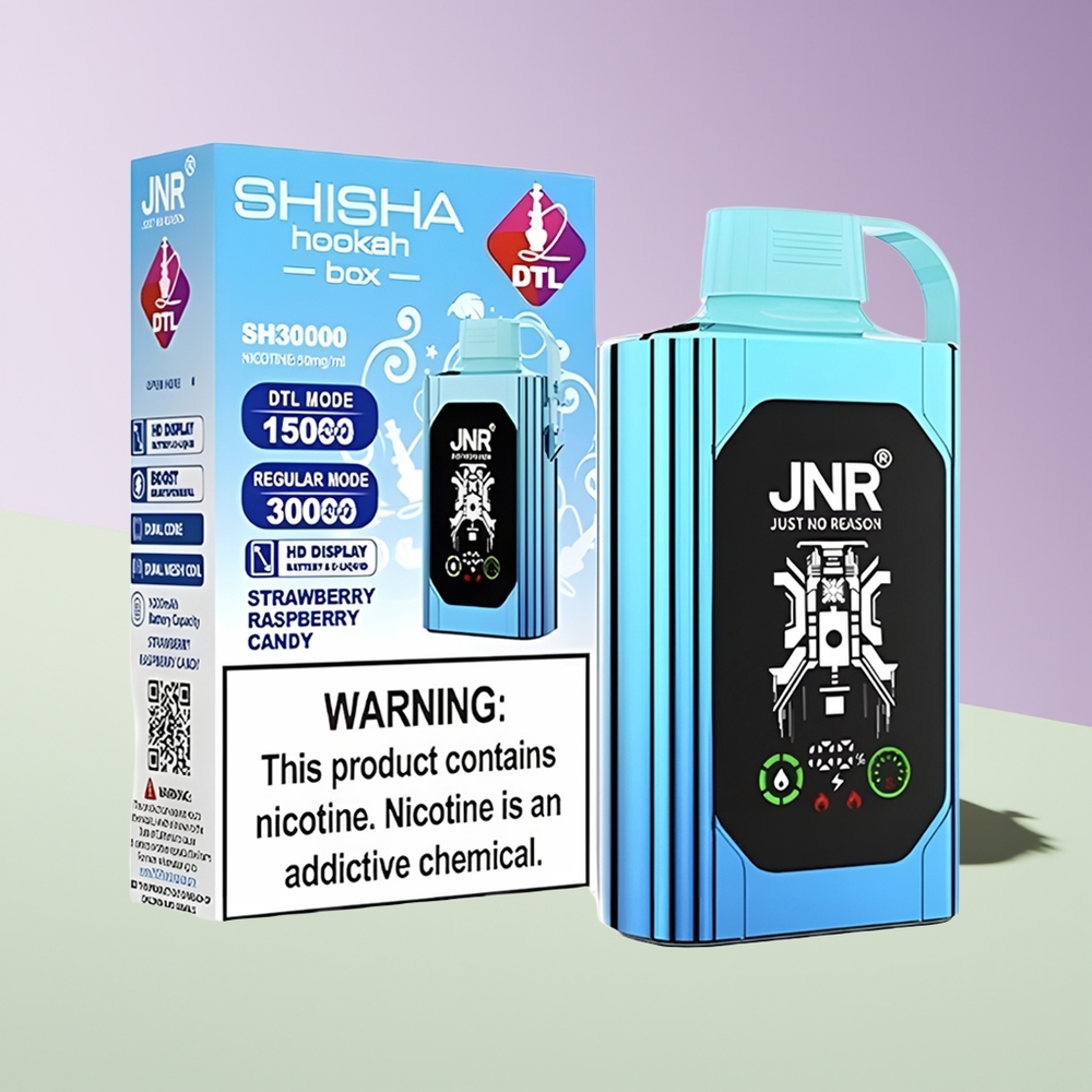 Wholesale Finland JNR Shisha Hookah Box 20500 Puffs Mansikka Vadelma Karkki