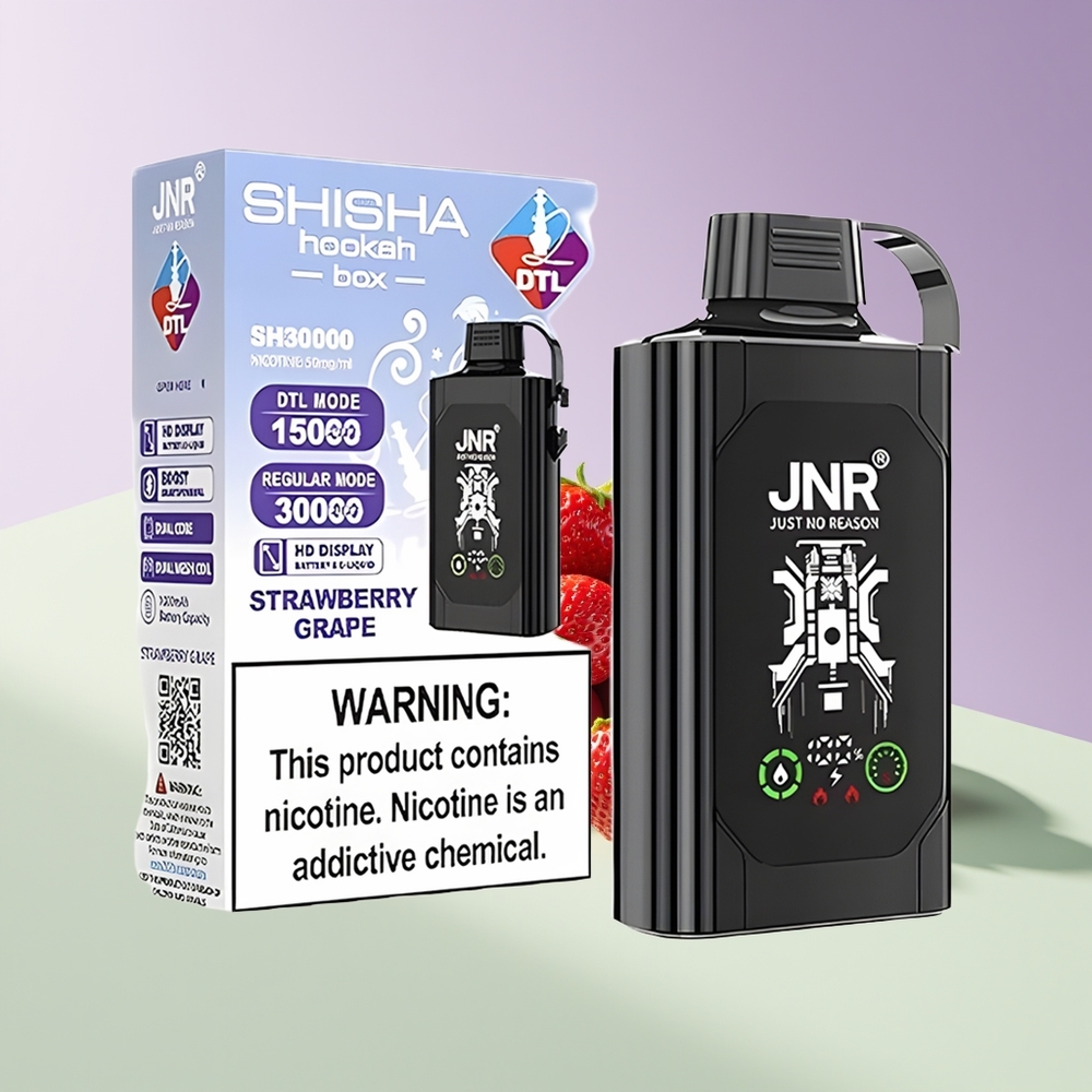 Wholesale Finland JNR Shisha Hookah Box 20500 Puffs Mansikka Viinirypäle