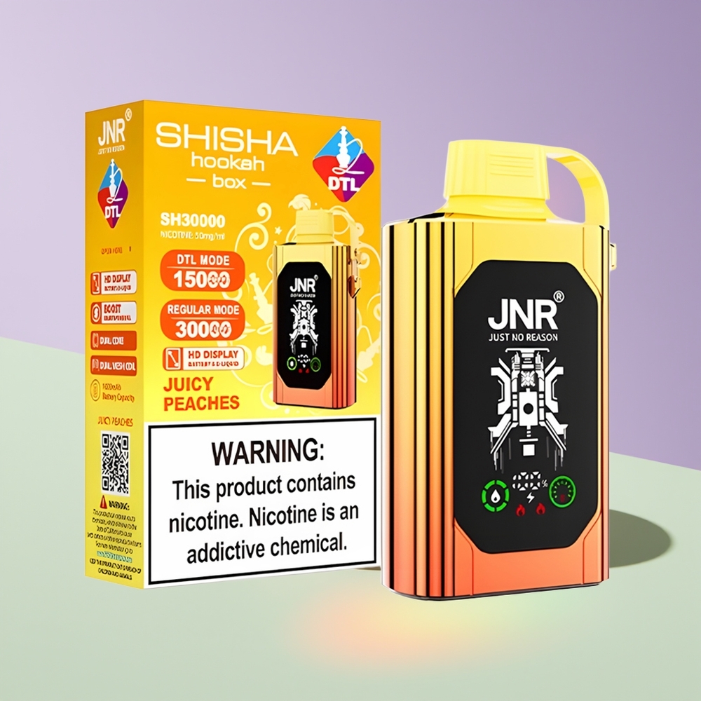 Wholesale Finland JNR Shisha Hookah Box 20500 Puffs Mehevä Persikka