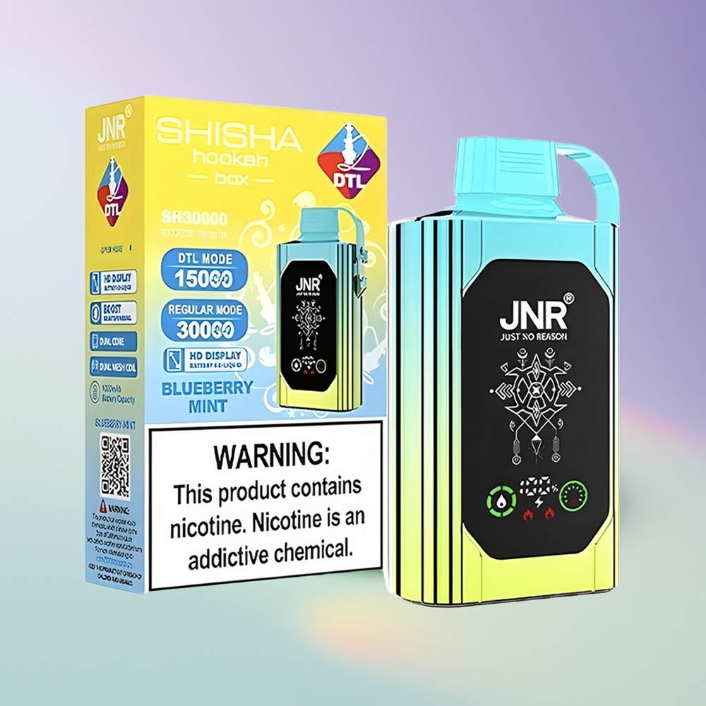 Wholesale Finland JNR Shisha Hookah Box 20500 Puffs Mustikka Minttu