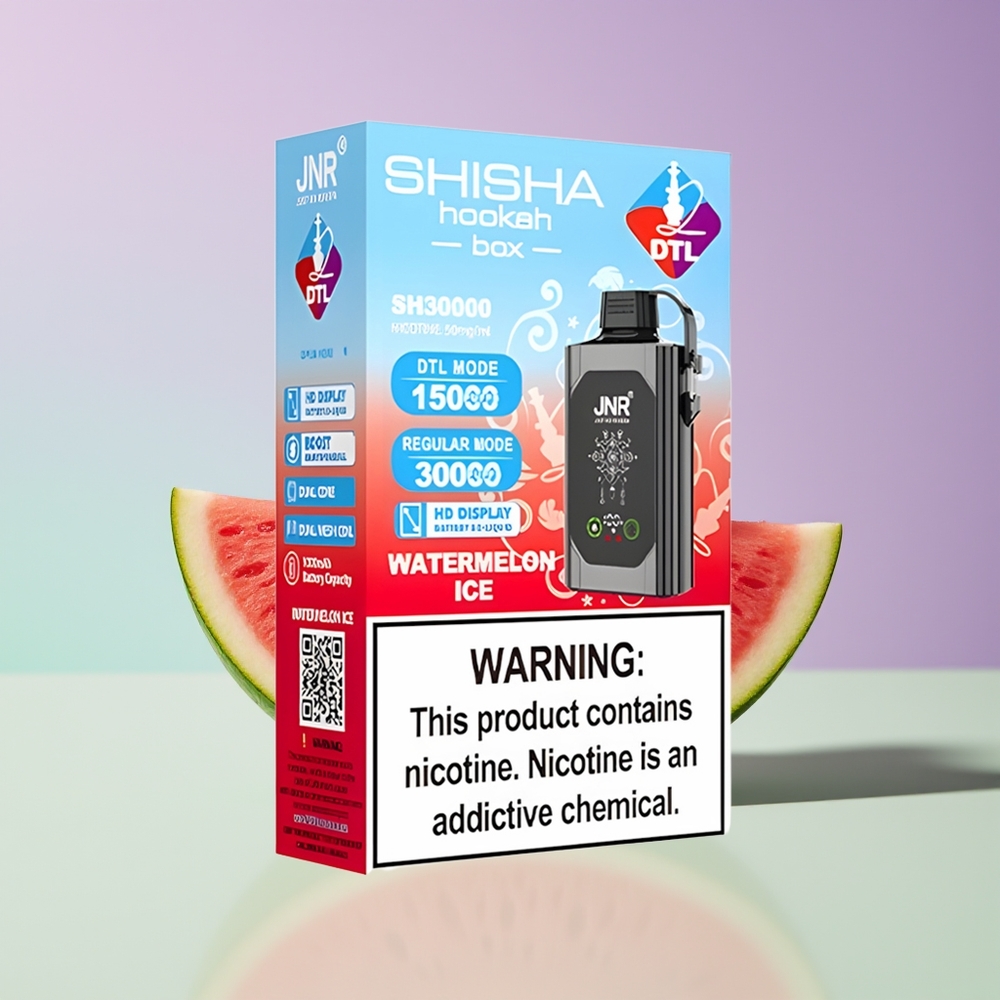 Wholesale Finland JNR Shisha Hookah Box 20500 Puffs Vesimeloni Jää