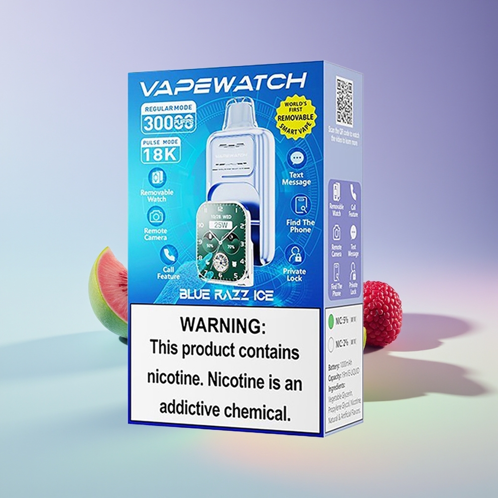 Wholesale Finland JNR VapeWatch 30000 Puffs Sininen Vadelma Jää