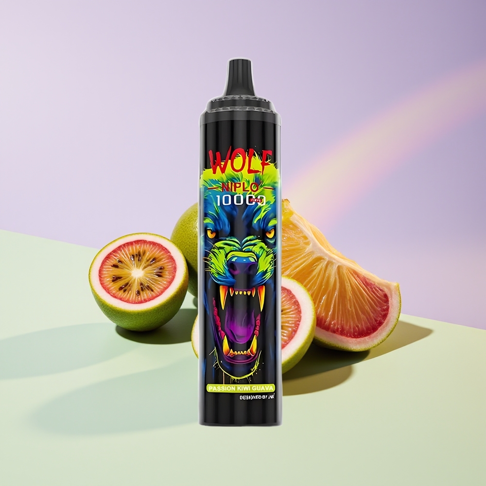 Wholesale Finland JNR Wolf Niplo 10000 Puffs Passio-Kiivi Guava