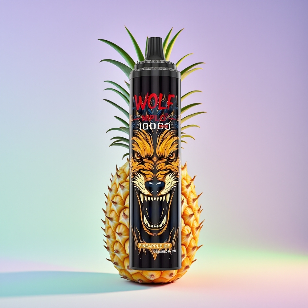 Wholesale Finland JNR Wolf Niplo 10000 Pussit Ananas-Jää Kertakäyttöinen Höyrystin