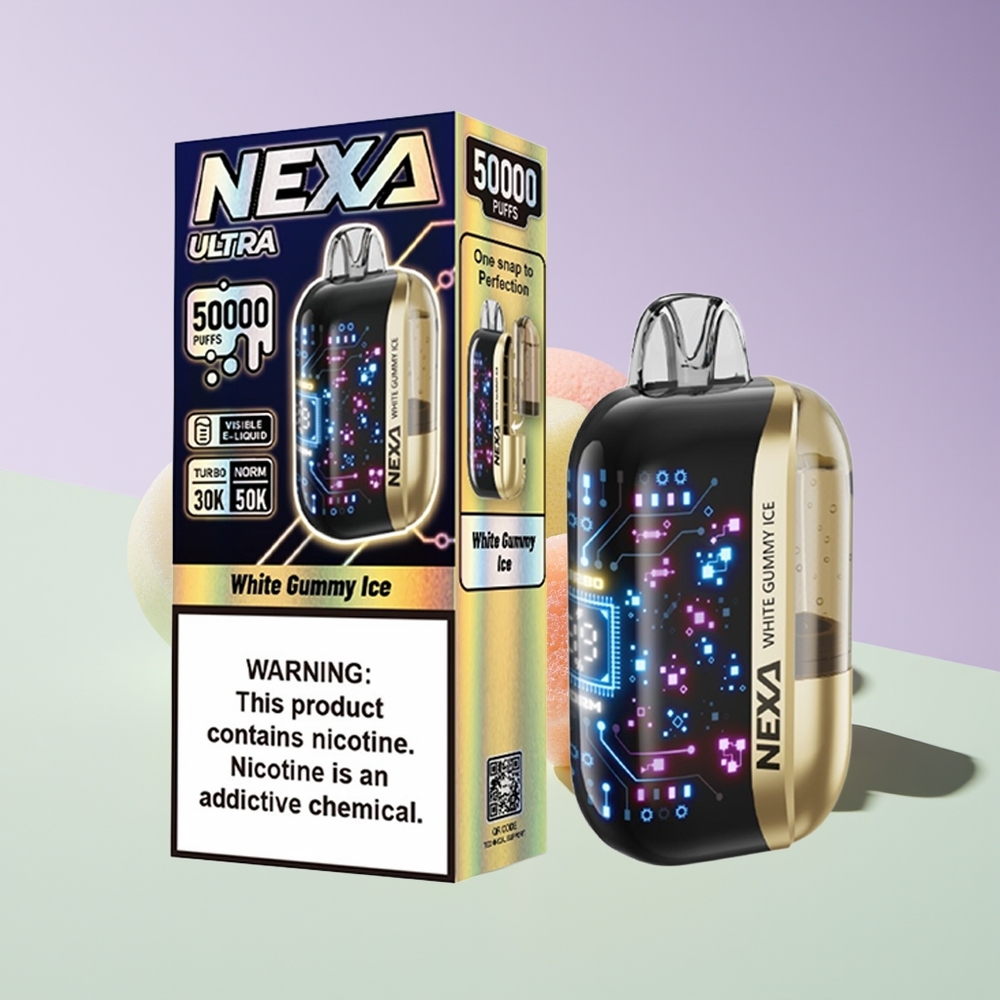 Wholesale Finland NEXA Ultra 50000 Puff 0.9ohm Valkoinen Karkki Jää