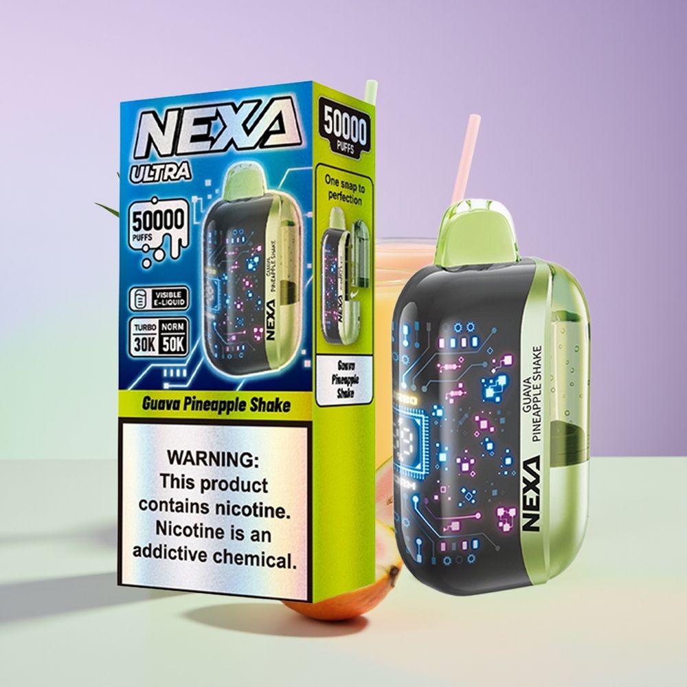 Wholesale Finland NEXA Ultra 50000 Puffaa Guava Ananas Ravistus 800mah