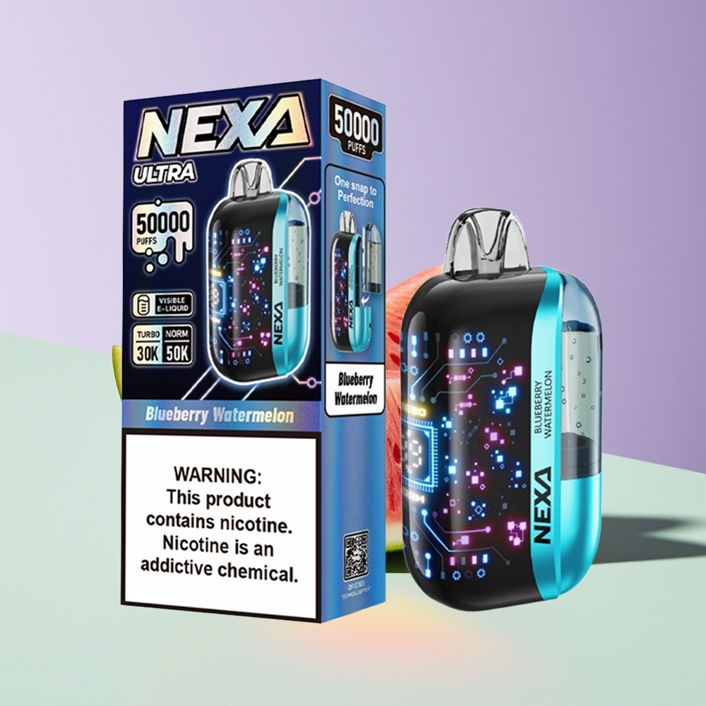 Wholesale Finland NEXA Ultra 50000 Puffs Mustikkavesimeloni Type-C Lataus