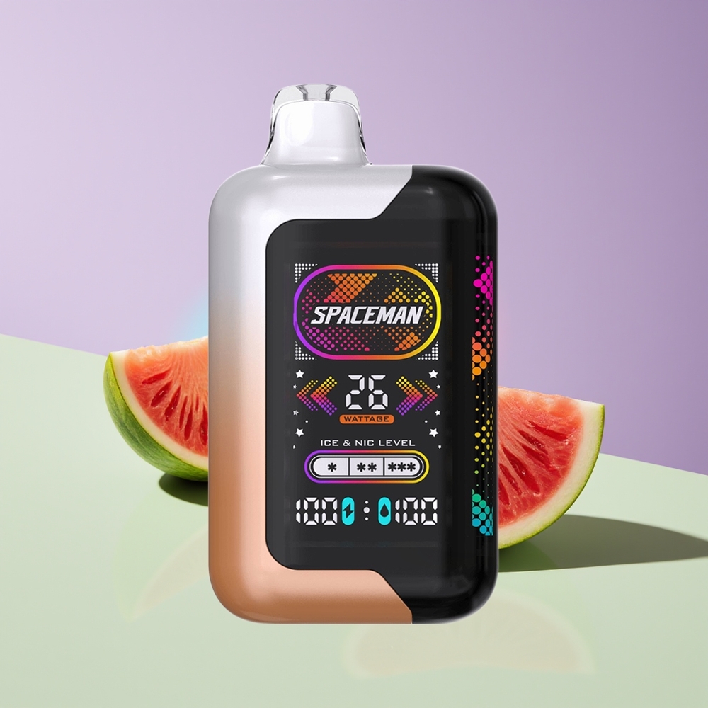 Wholesale Finland SMOK SPACEMAN 20ml Mehevä Persikka Vesimeloni Kertakäyttöinen Höyrystin