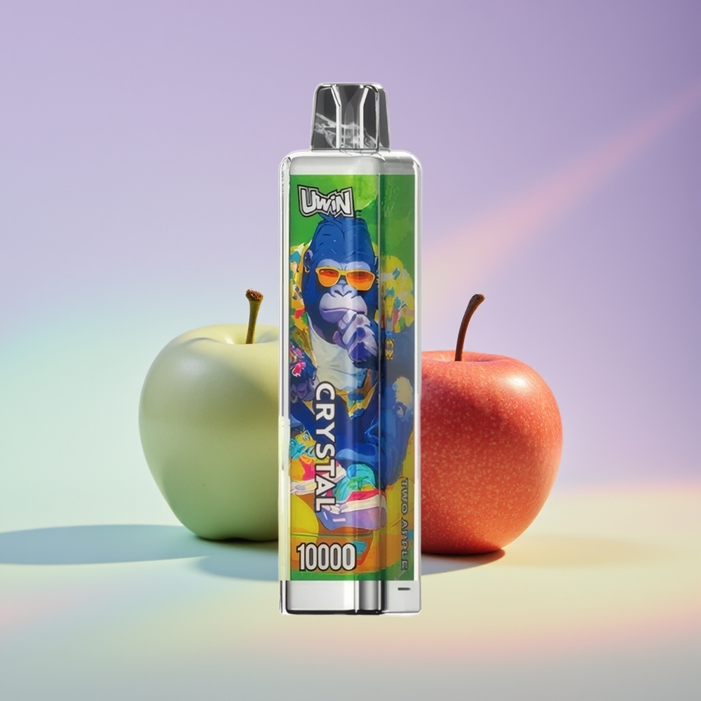 Wholesale Finland UWIN Crystal 10000 Puffs Kaksi Omena RGB