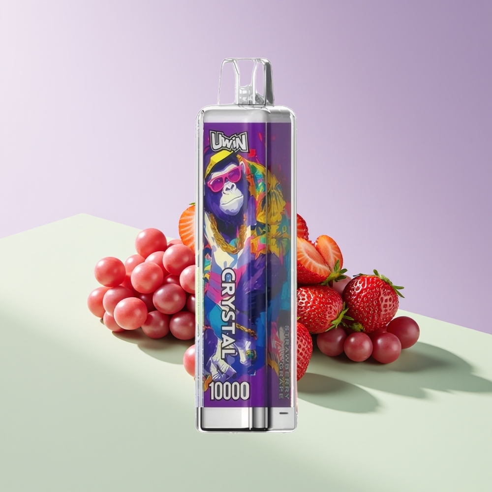 Wholesale Finland UWIN Crystal 10000 Puffs Mansikka Viinirypäle