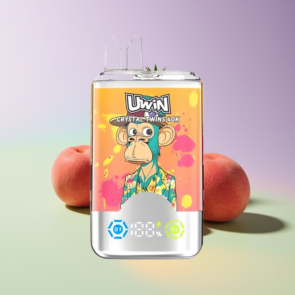 Wholesale Finland UWIN Crystal Twins 40000 Puffs Persikka Mango Ananas Punainen Härkä