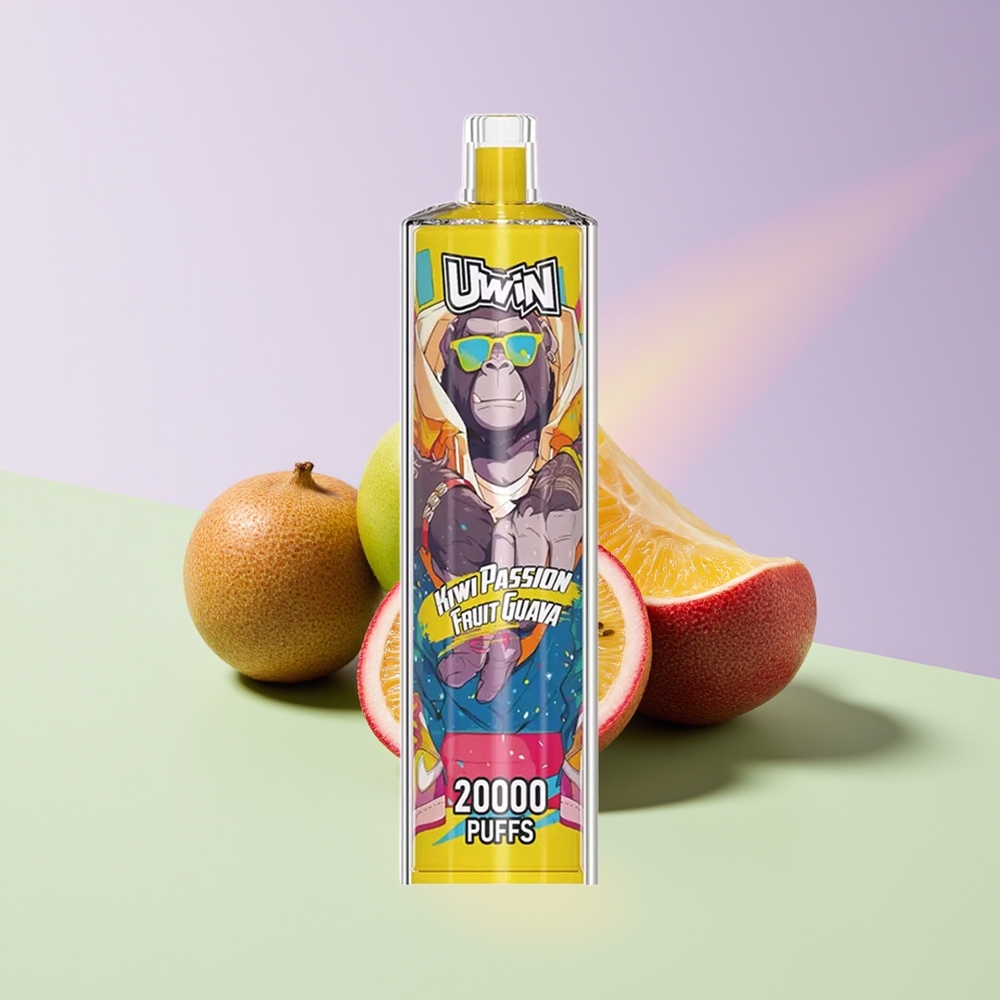 Wholesale Finland UWIN Shisha Hookah Crystal 20000 Puffs Kiivi Passiohedelmä Guava