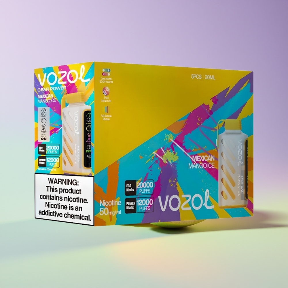 Wholesale Finland VOZOL Gear Power 20000 Puffs Meksikolainen Mango Jää