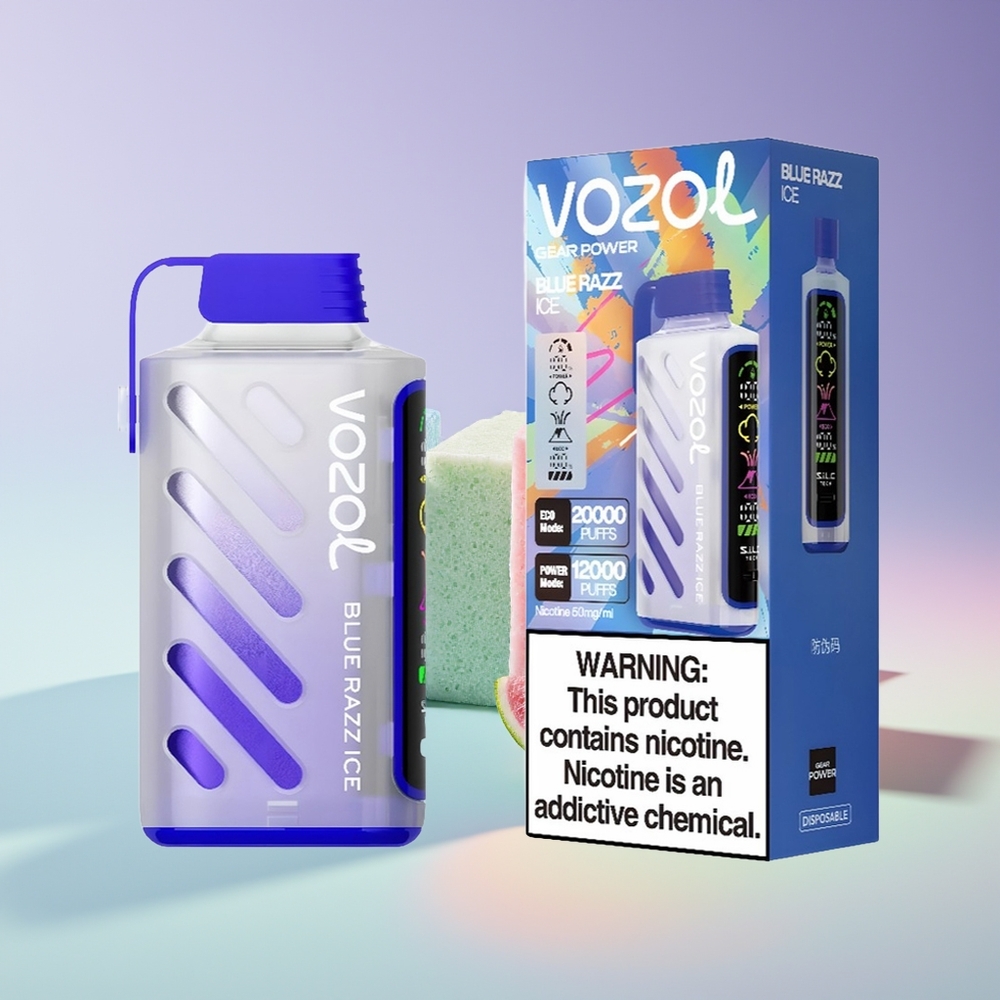 Wholesale Finland VOZOL Gear Power 20000 Puffs Sininen Vadelma Jää