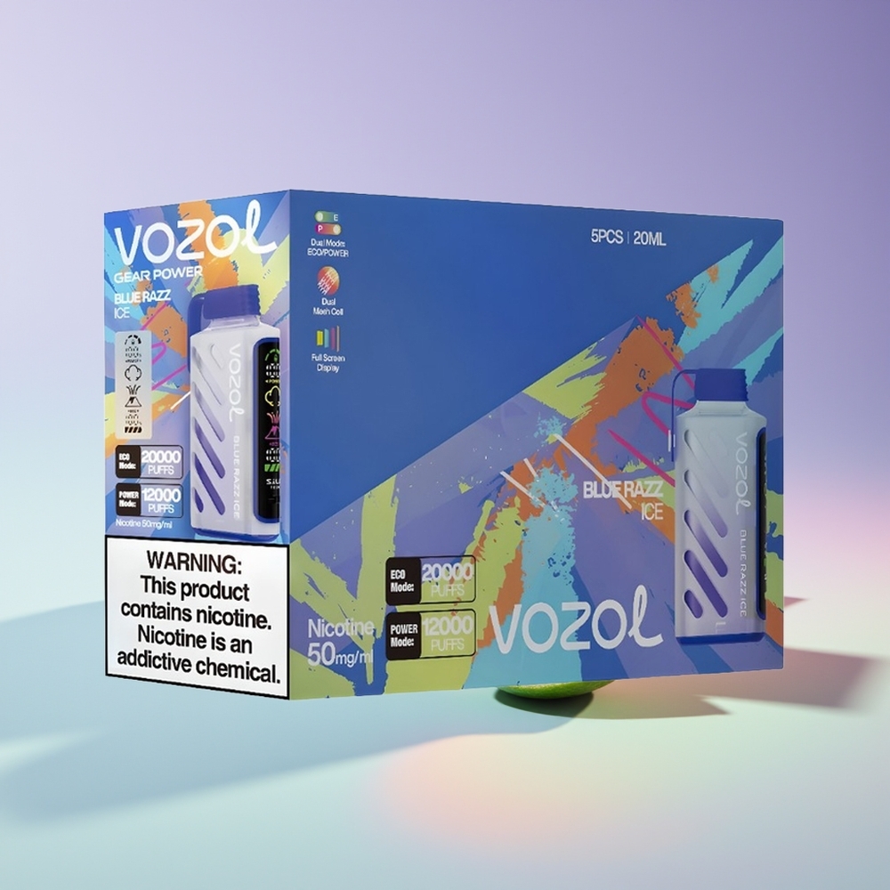Wholesale Finland VOZOL Gear Power 20000 Puffs Sininen Vadelma Jää