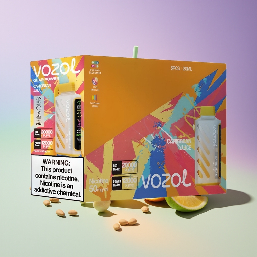 Wholesale Finland VOZOL Gear Power 20000 Pussit Kertakäyttöinen Höyrystin Karibian Maku