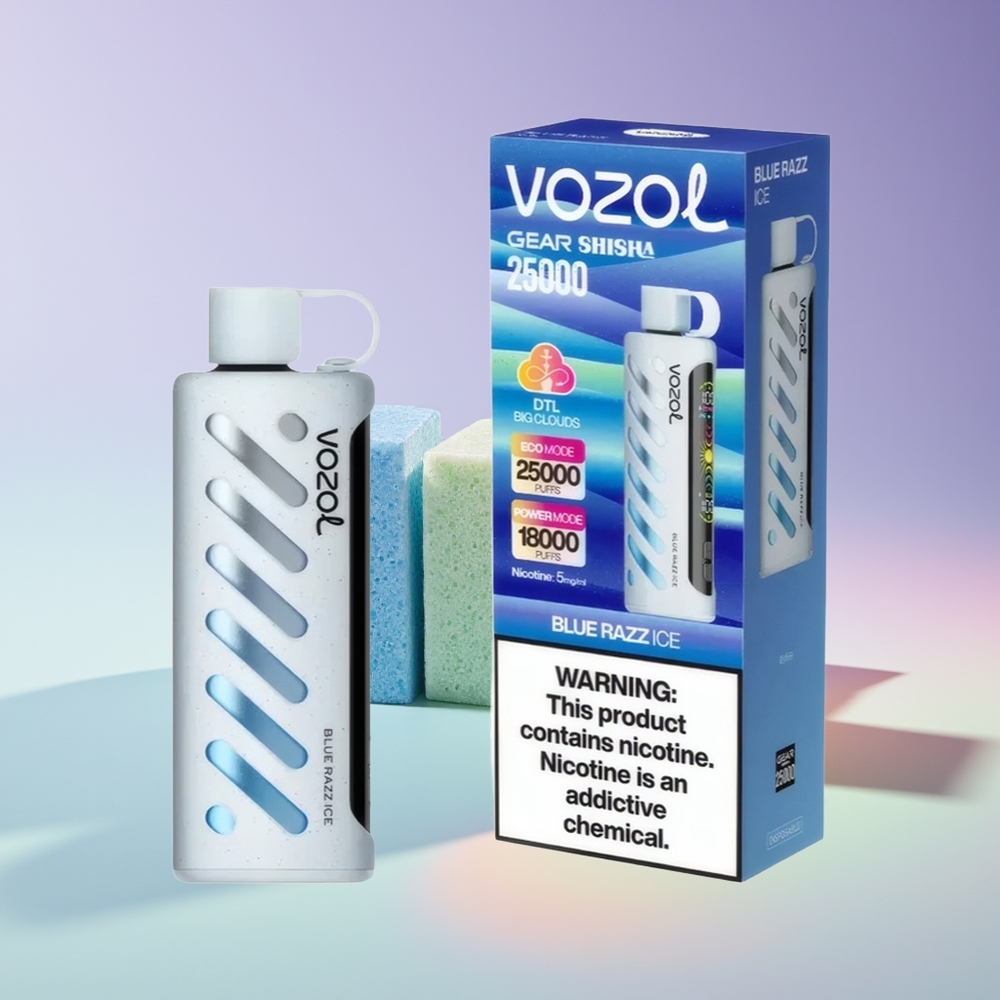 Wholesale Finland VOZOL Gear Shisha 25000 Puff Sininen Vadelma Jää