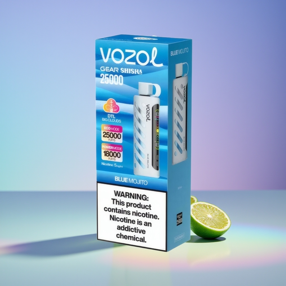 Wholesale Finland VOZOL Gear Shisha 25000 Puffs Sininen Mojito
