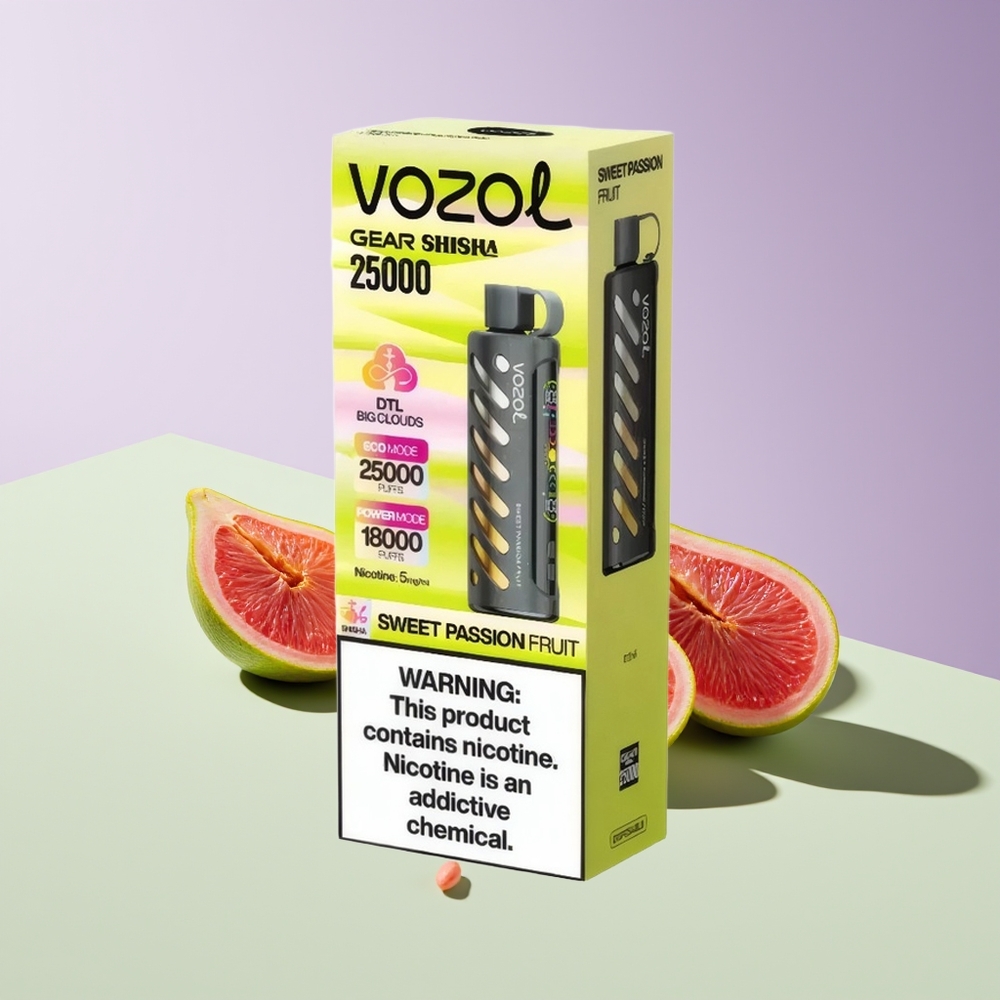 Wholesale Finland VOZOL Gear Shisha 25000 Puhallusta Makea Passiohedelmä