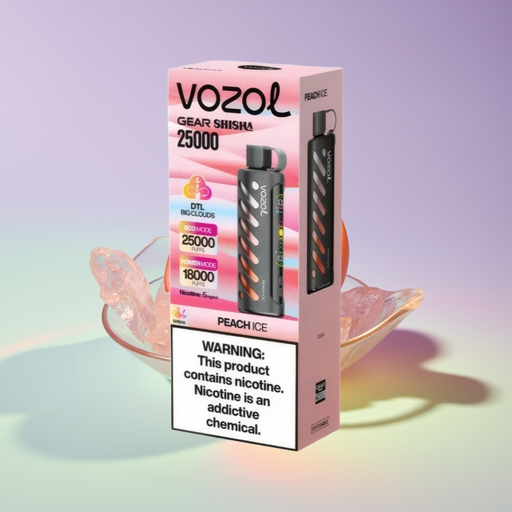 Wholesale Finland VOZOL Gear Shisha 25000 Puhallusta Persikka Jää