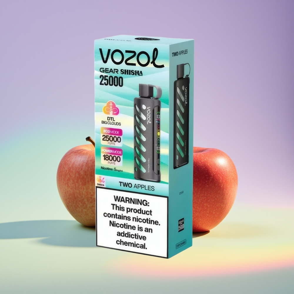 Wholesale Finland VOZOL Gear Shisha 25000 Pussit Kaksi Omenaa