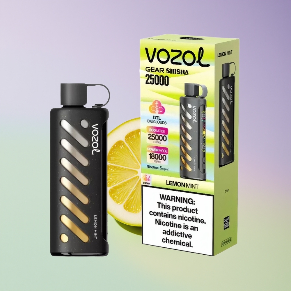Wholesale Finland VOZOL Gear Shisha 25000 Pussit Sitruuna-Minttu