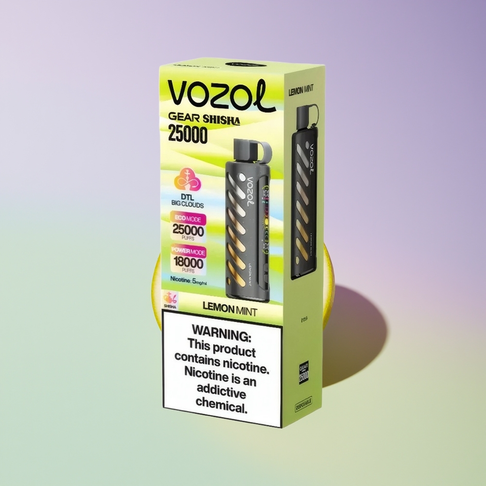Wholesale Finland VOZOL Gear Shisha 25000 Pussit Sitruuna-Minttu
