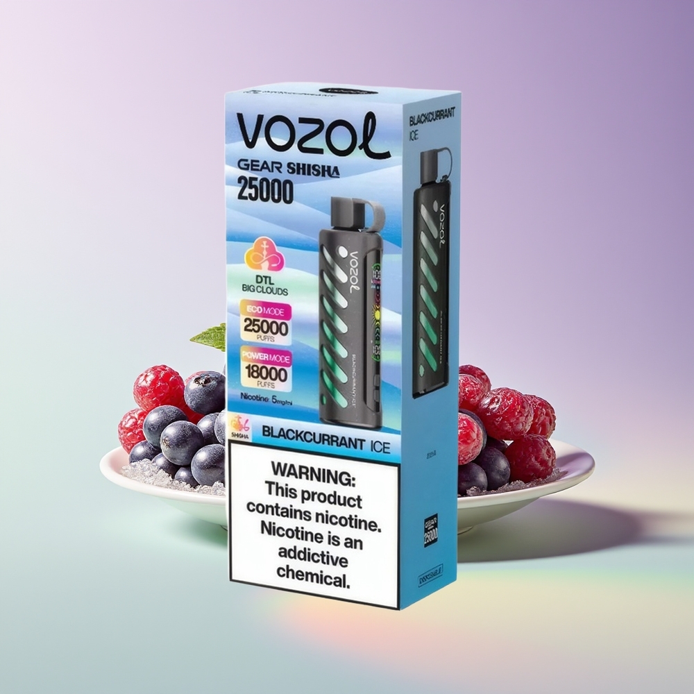 Wholesale Finland VOZOL Gear Shisha 25000 Pussukka Mustaherukka Jää