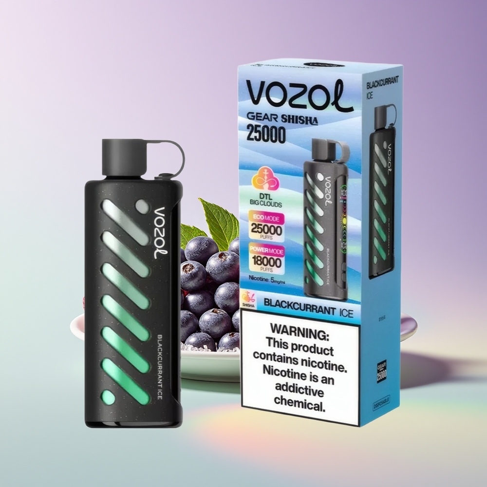 Wholesale Finland VOZOL Gear Shisha 25000 Pussukka Mustaherukka Jää