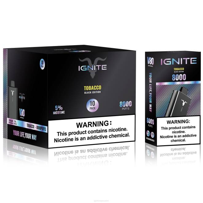 IGNITE V80 vape kynä 10 kpl pakkaus - IGNITE Disposable Vape ZJRL4 tupakka