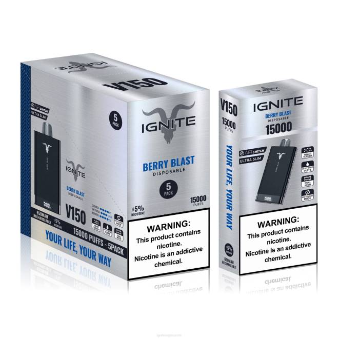IGNITE V150 vape kynä 5 kpl pakkaus - IGNITE Suomi ZJRL93 vesimeloni lohikäärmeen hedelmä