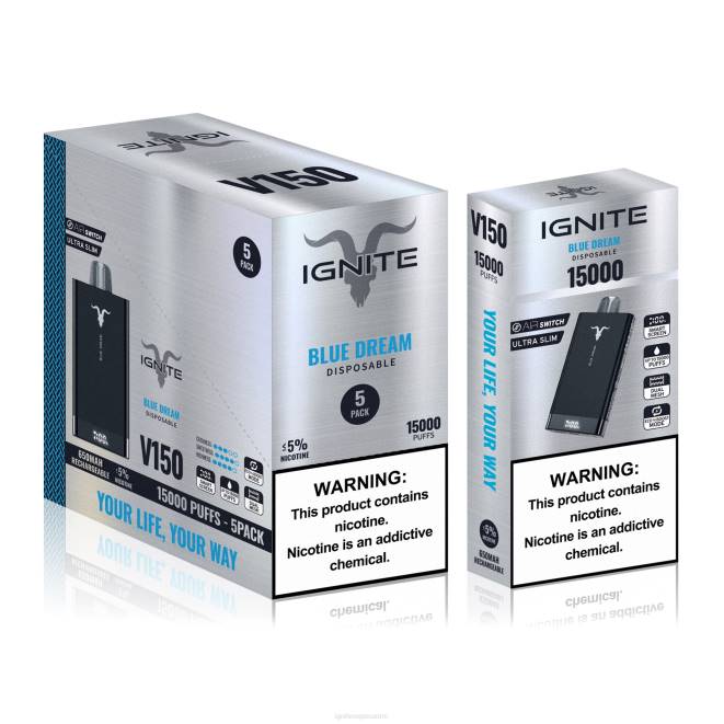 IGNITE V150 vape kynä 5 kpl pakkaus - IGNITE Suomi ZJRL93 vesimeloni lohikäärmeen hedelmä