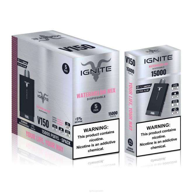 IGNITE V150 vape kynä 5 kpl pakkaus - IGNITE Vape Reviews ZJRL95 vesimeloni sekoitus