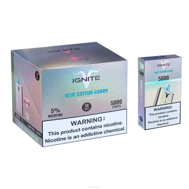 IGNITE V50 vape kynä 10 kpl pakkaus - IGNITE Suomi ZJRL143 sininen hattara