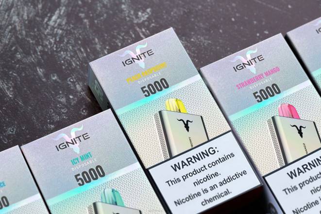 IGNITE V50 vape kynä 10 kpl pakkaus - IGNITE Vape Helsinki ZJRL142 mustikka jäätä