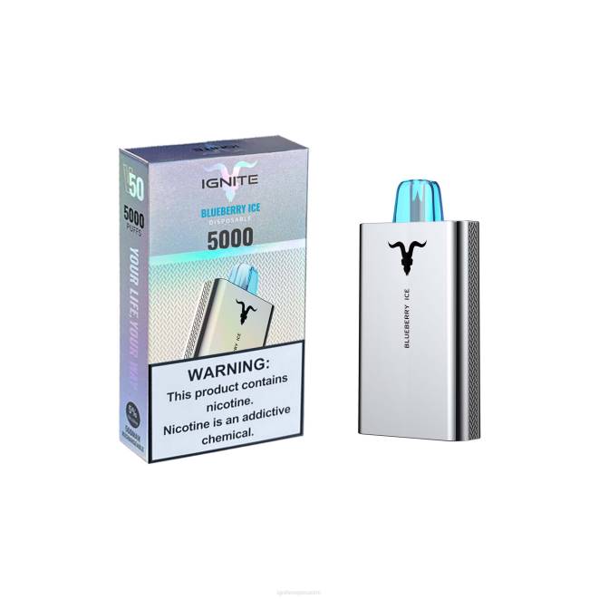 IGNITE V50 vape kynä - IGNITE Disposable Vape ZJRL154 mustikka jäätä