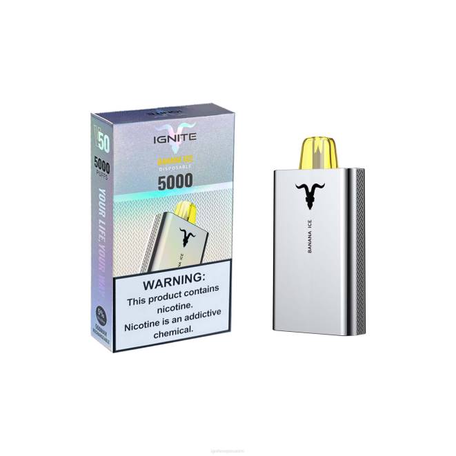 IGNITE V50 vape kynä - IGNITE Suomi ZJRL153 banaani jää