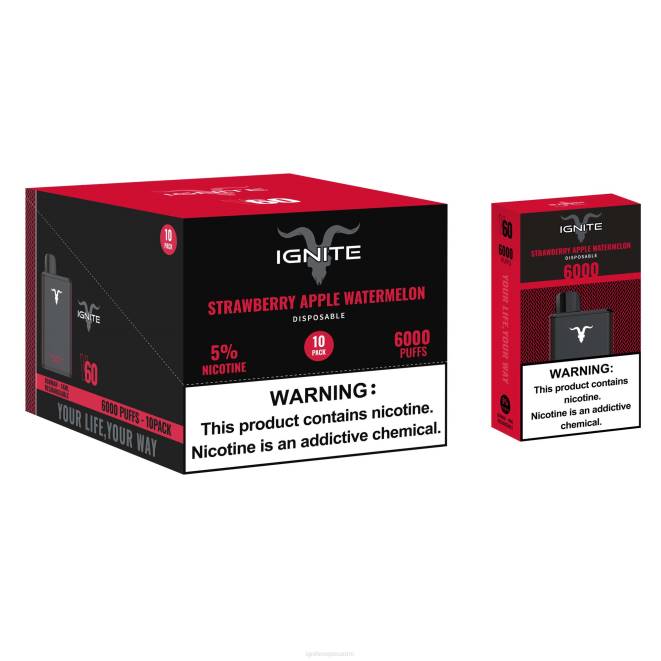 IGNITE V60 vape kynä 10 kpl pakkaus - IGNITE Nicotine Vape Reviews ZJRL18 rypäleen jäätä
