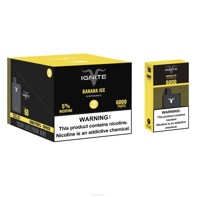 IGNITE V60 vape kynä 10 kpl pakkaus - IGNITE Nicotine Vape Reviews ZJRL18 rypäleen jäätä